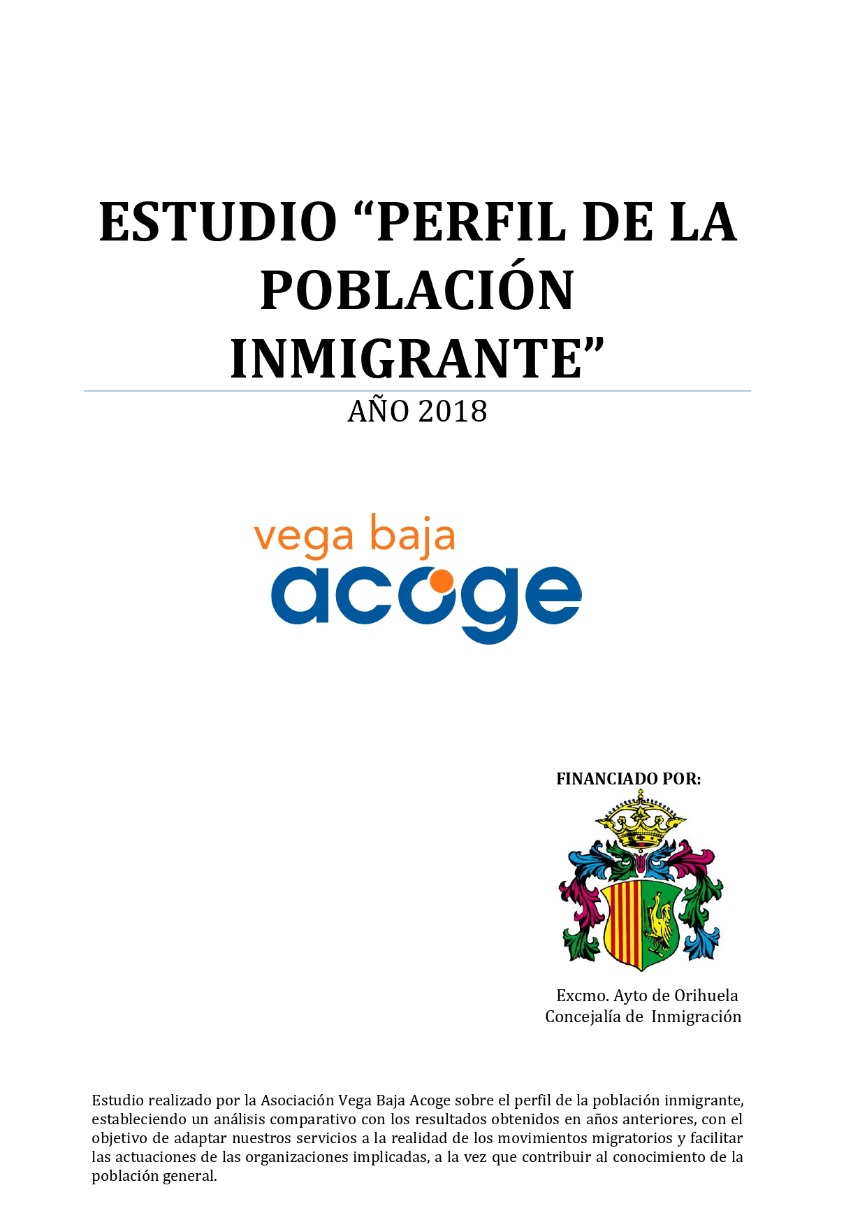 Estudio Vega Baja Acoge 2018